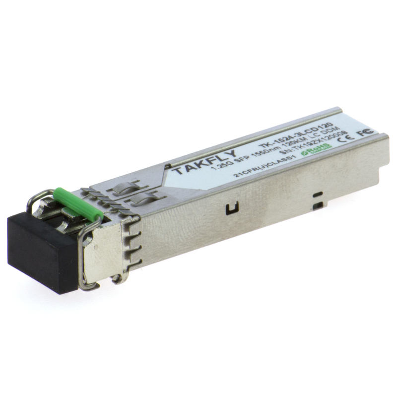 1.25G SFP 1550nm 120KM SMF DDM LC CISCO JUNIPER HUAWEI COMPATIBLE SFP MODULE de récepteur optique pour la communication à longue distance