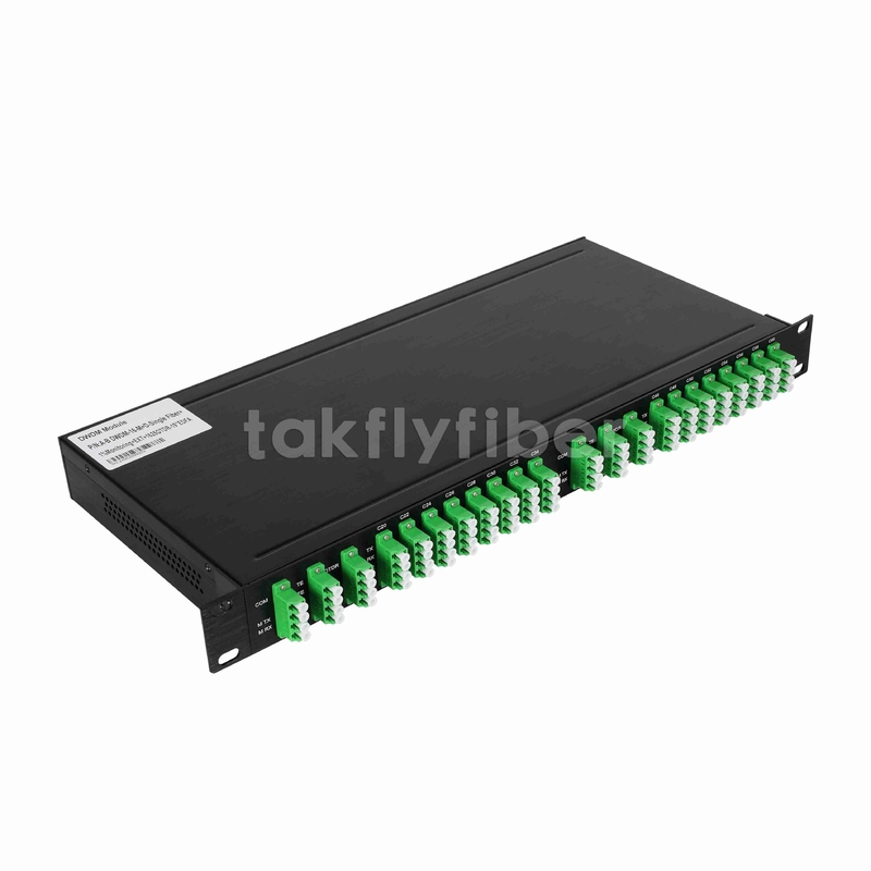 16CH DWDM MUX DEMUX avec port de moniteur et d'extension 1625nm OTDR et EDFA