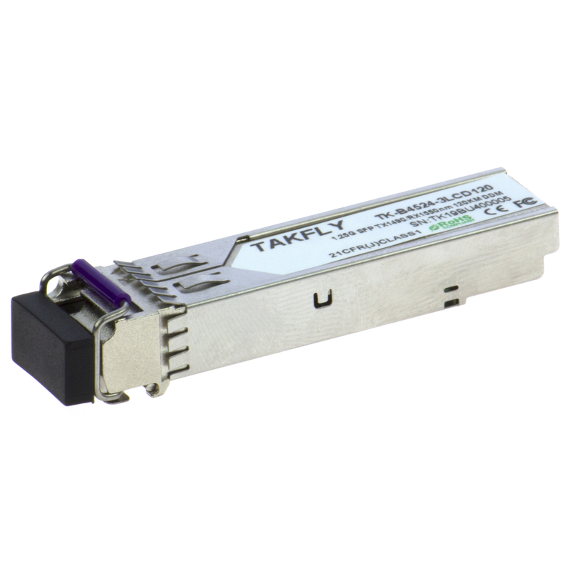 1.25G SFP Transcepteur BIDI Tx1490/Rx1550nm 120KM SMF DDM LC CISCO JUNIPER HUAWEI Compatible