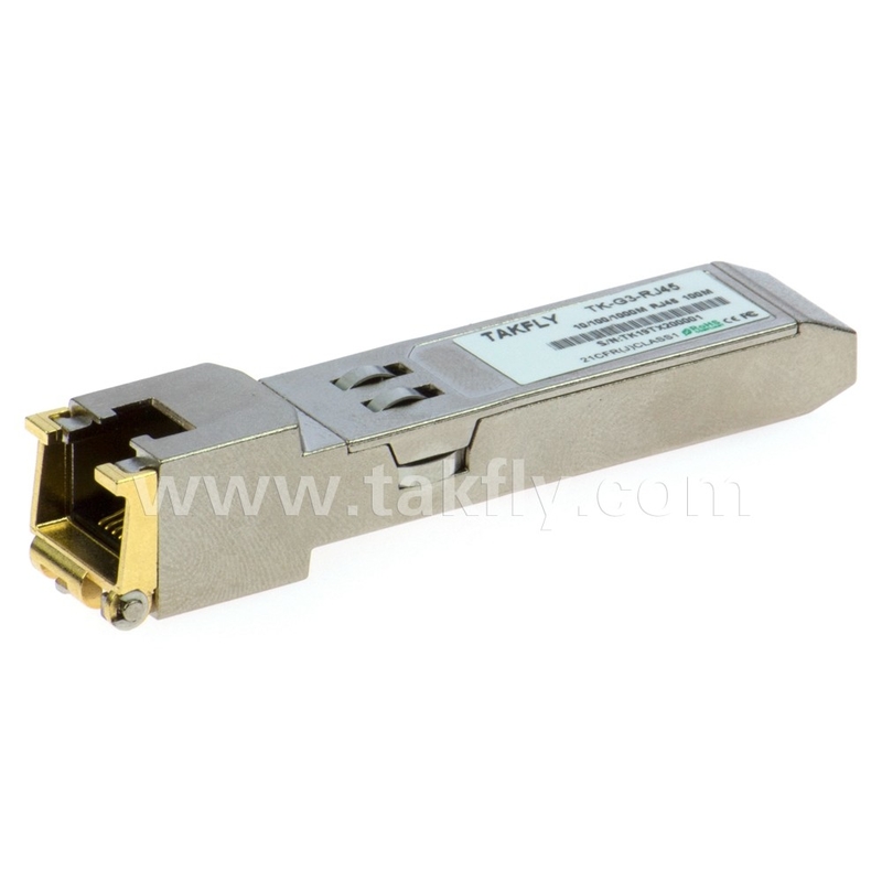 10/100BASE-T Transcepteur SFP en cuivre prenant en charge les commutateurs SFP100Base-FX avec type de polissage APC