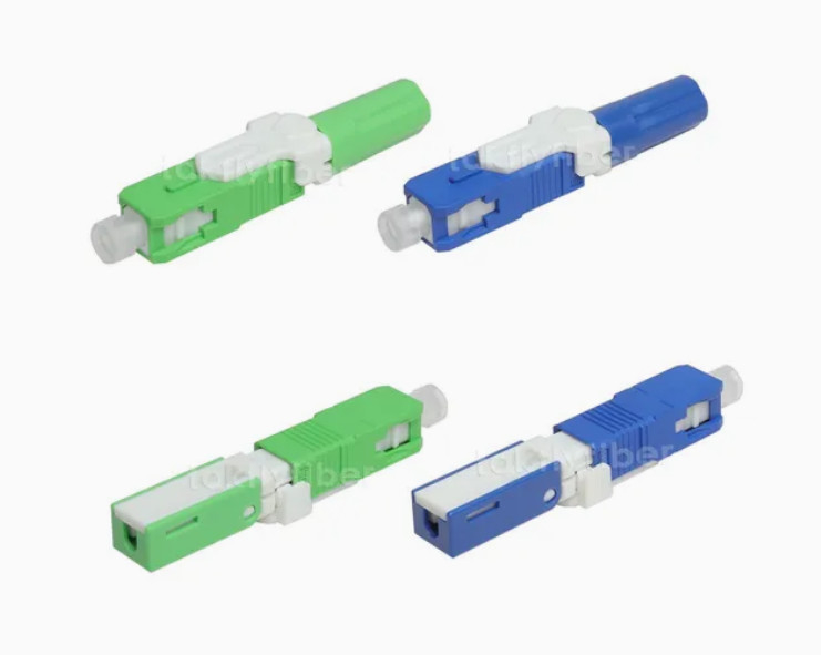 Connecteur de type LC Connecteur rapide SC pour câble à fibre optique Diamètre de fibre 0,125 mm