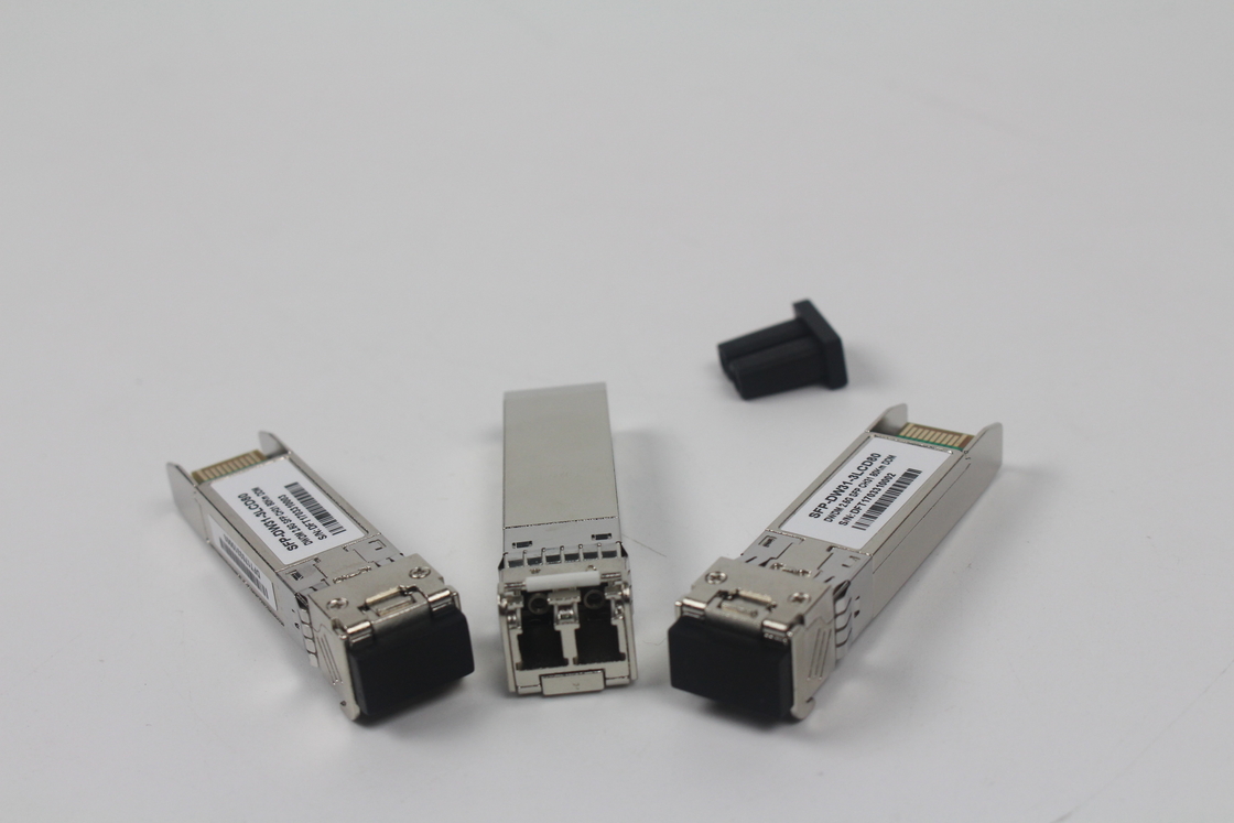 10Gbps DWDM 40KM 50GHz Transcepteur SFP 2mm Cable longueur d'onde 1310nm pour les réseaux longue distance