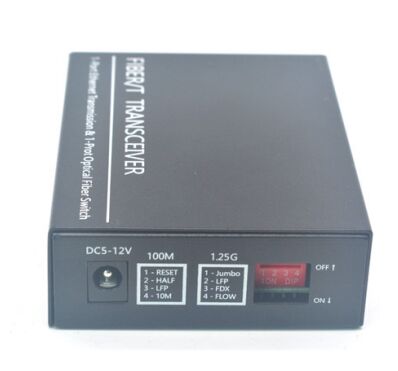 Convertisseur de média fibre optique SC Simplex/Duplex 10/100/1000Base-TX vers 1000Base-FX avec LFP