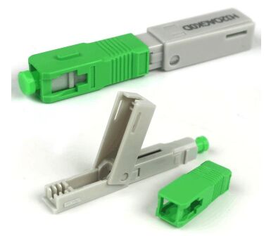 Connecteur rapide à fibre fibre intégrée monté sur le terrain par FTTH SC/APC pour câble de décharge intérieur