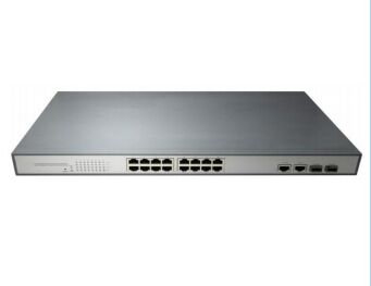 Commutateur Ethernet réseau Gigabit PoE 16 ports haute densité | Produits de qualité supérieure DF-1.25G-16P-2E-2F