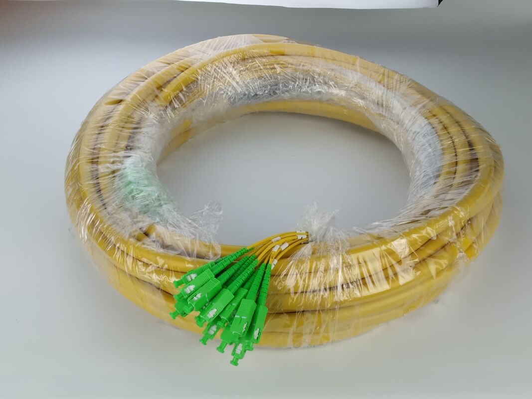 SC-LC 12F câble à fibre optique avec 12,5 mm (sous-unité à fibre optique de 2,0 mm)