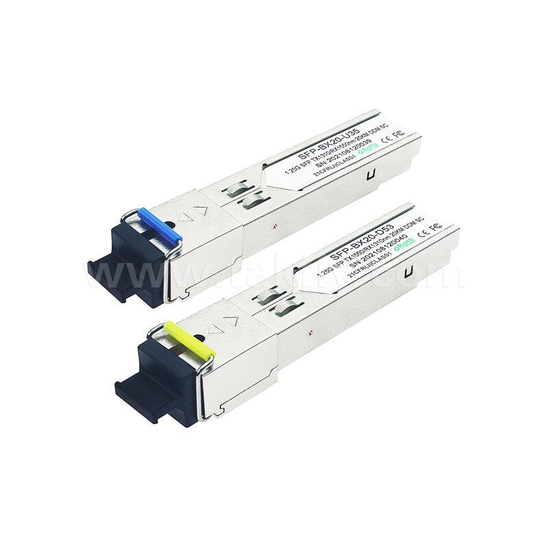 Module de récepteur optique SFP 1,25 Gbps 20 km SC bidirectionnel pour le centre de données FTTH FTTX