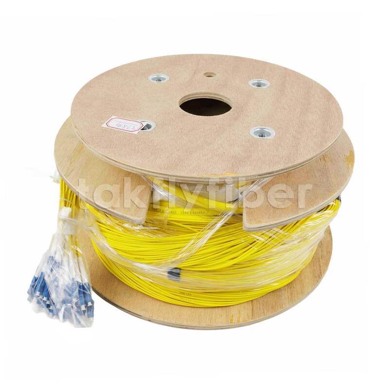 48 cœurs G657A OS2 câble de fibre de fibre de rupture pré-terminé pour la connectivité à haute densité