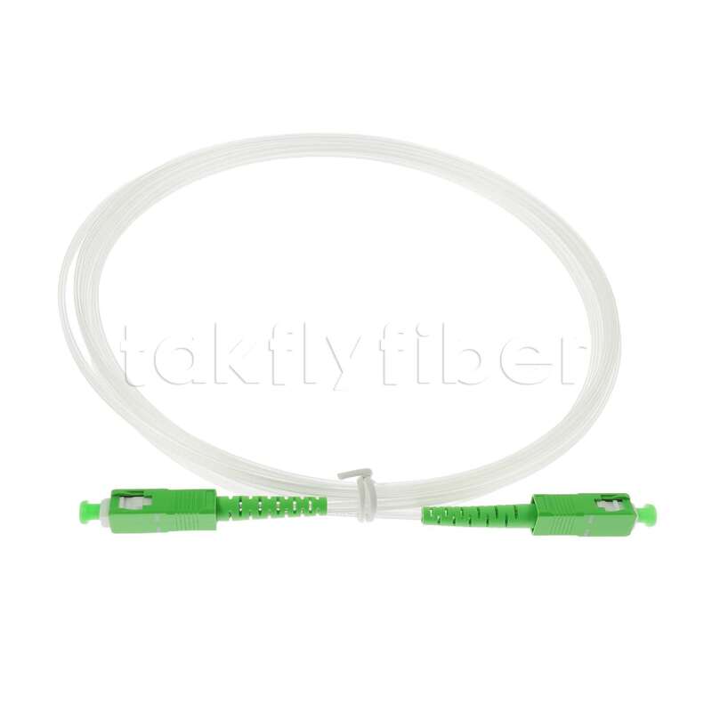 SCAPC to SCAPC Transparent Patch Cord G657A2 PVC Invisible Fiber Optic Patch Cable