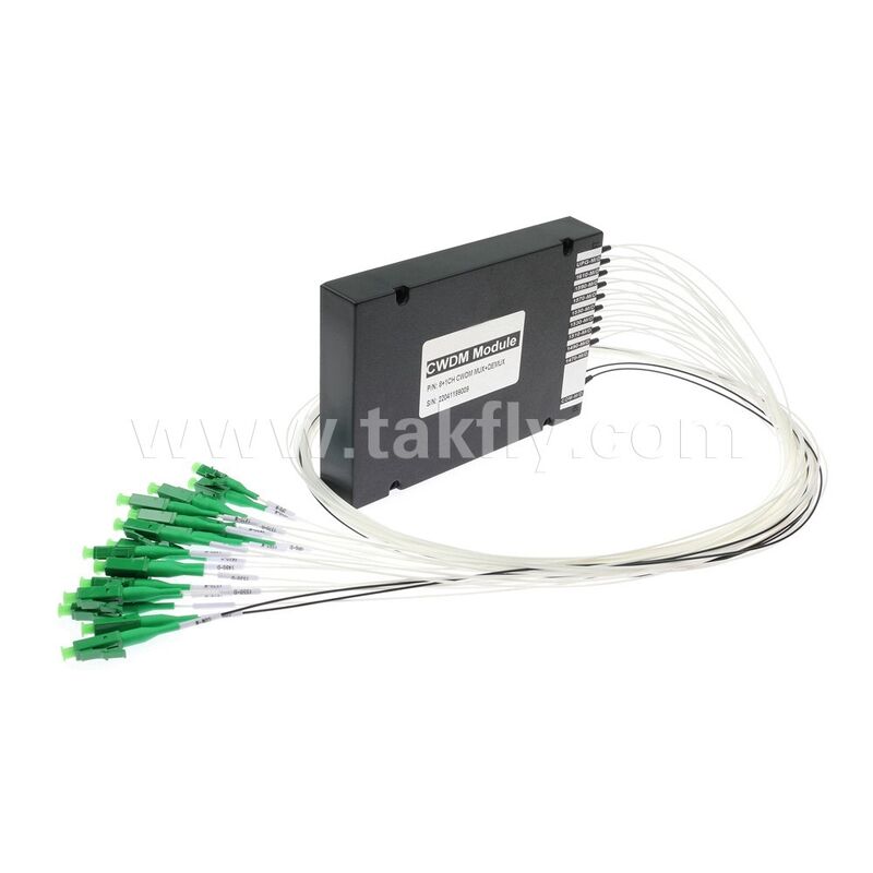 CWDM 8+1Channel MUX & DEMUX ABS Module à fibre optique pour le centre de données FTTX