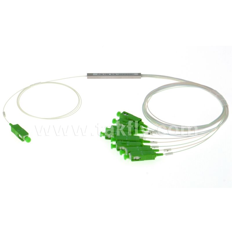 PLC Splitter 1*N Tubes en acier SC APC/UPC 0.9mm Fibre optique pour les centres de données Télécom FTTX