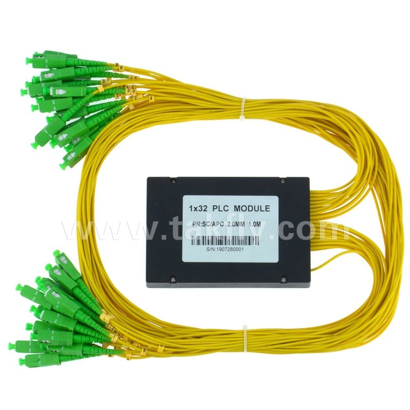 PLC Splitter boîte ABS 1xN SC APC/UPC fibre optique pour le centre de données de télécommunications Fttx