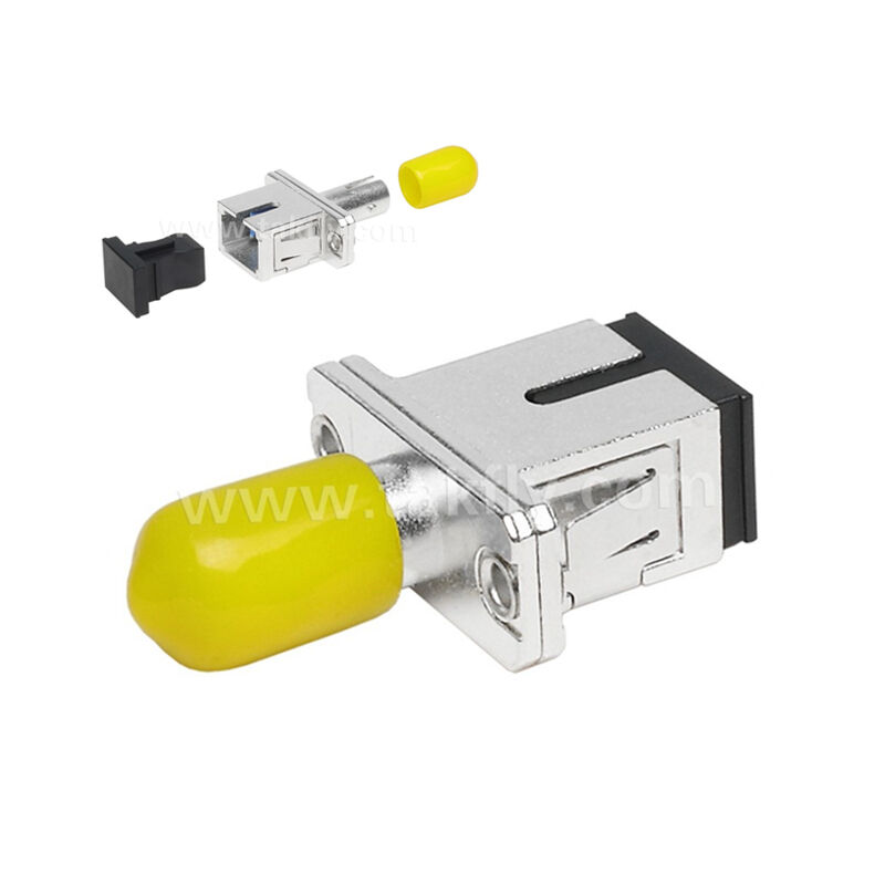 Coupleur à fibres optiques ST-SC Adaptateur hybride métallique simplex Femme/Femme pour centre de données Télécom FTTX