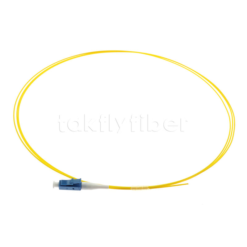 Pigtail de fibre optique monomode LC Simplex – longueurs de 1 m, 2 m, 3 m, tampon serré de 0,9 mm