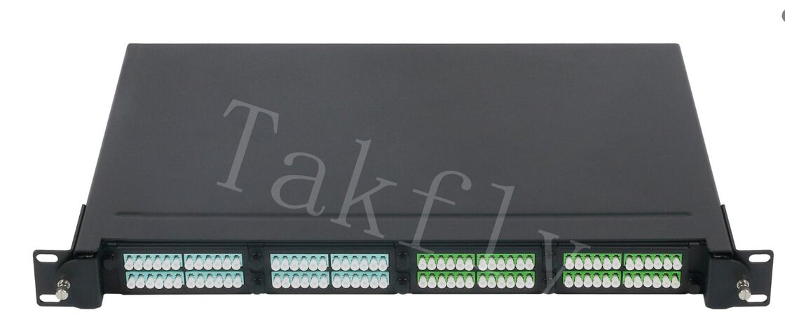 Panneau de distribution fibre MPO/MTP – Montage en rack 1U, module cassette pré-connectorisé, 4 emplacements, interface LC/MPO, pour la gestion de la fibre du centre de données