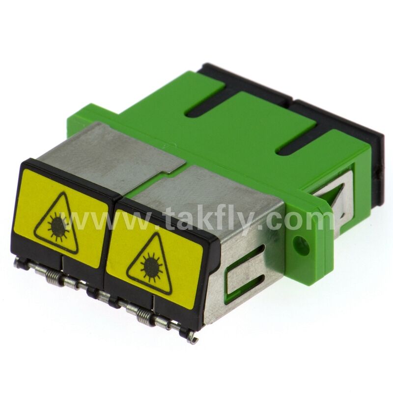 Adaptateur à fibre optique à manche en zirconium SC avec option duplex et configuration sans bride