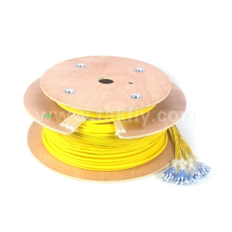 Cords de patch à fibre optique 48Cores SC-SC Pré-terminé Breakout Patchcord pour le centre de données télécom
