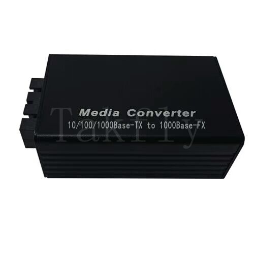 Mini convertisseur multimédia Ethernet rapide 100M, 10/100 Base-TX à 100 Base-FX, boîtier en aluminium, étendue à 100 km