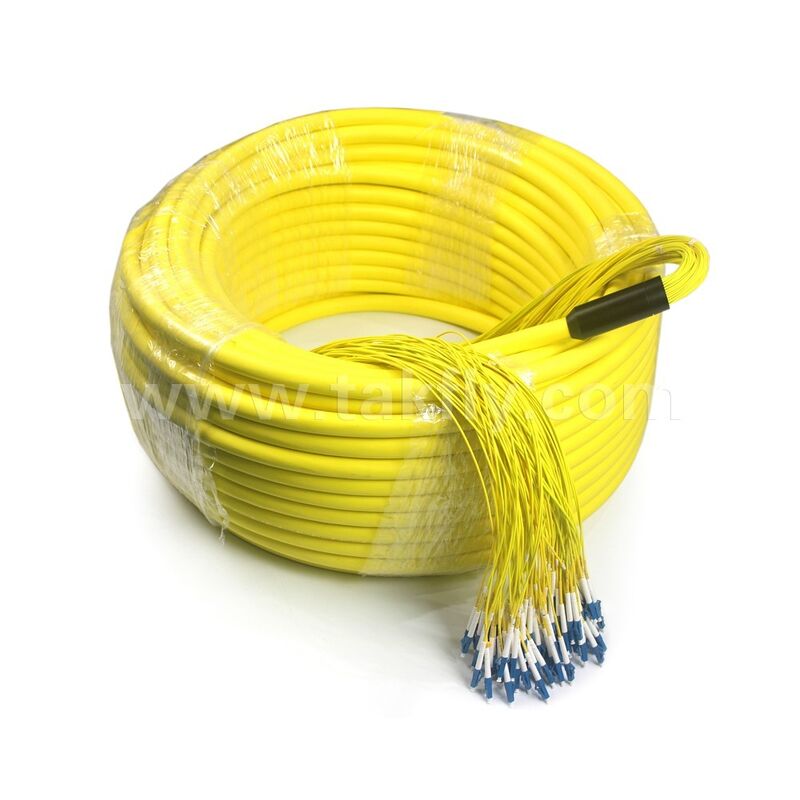 Cords de patch à fibre optique 96Cores LC-LC Pré-terminé Breakout Patchcord pour le centre de données de télécommunication