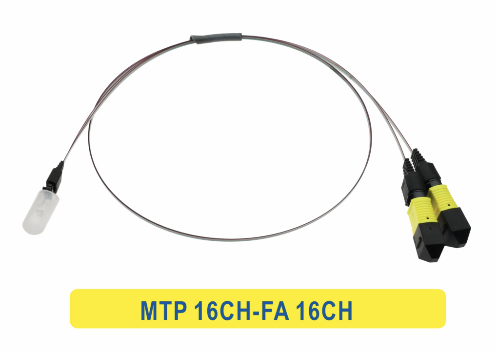 Câble de raccordement à fibres optiques 16CH MTP/MPO à 16CH FA pour centre de données/CPO
