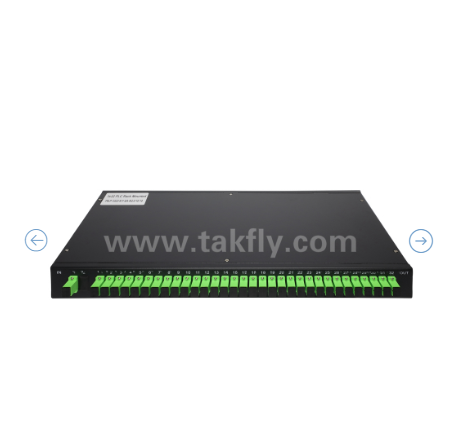 Répartiteur optique PLC à montage en rack 1U – Panneau 19", monomode G657A1, SC/APC, pour la distribution de signaux optiques