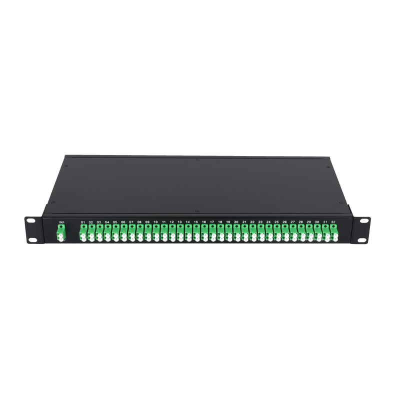 OEM 1U 19 pouces 2x64 Rack Mount LC Splitter PLC à fibre optique pour le centre de données FTTx