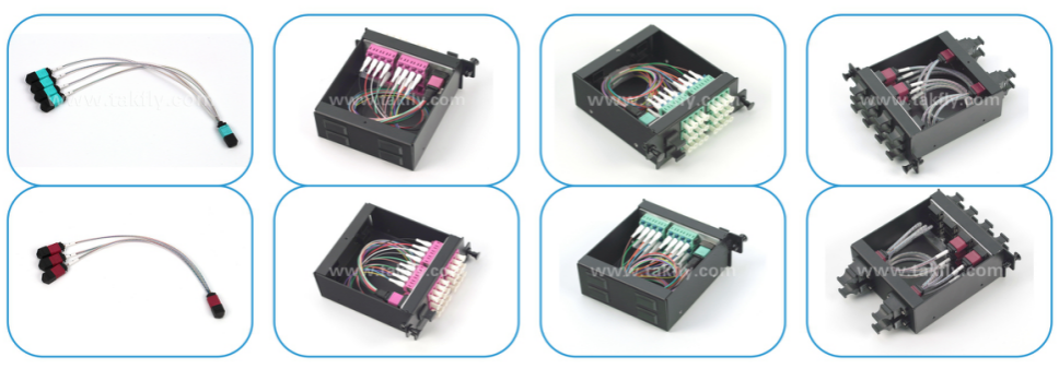 Panneau de brassage MPO haute densité et montage en rack nouvellement conçus | Assemblages de câbles MPO | Pour la solution de réseau fibre