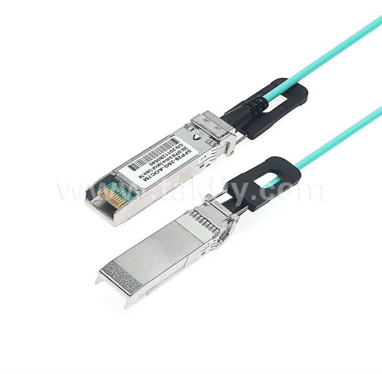Câble optique actif 100G QSFP28 (AOC) – 4×25G, jusqu'à 104 Gbps, 3-70 m, réseau VCSEL, faible consommation <3,5 W, QSFP28 vers QSFP28
