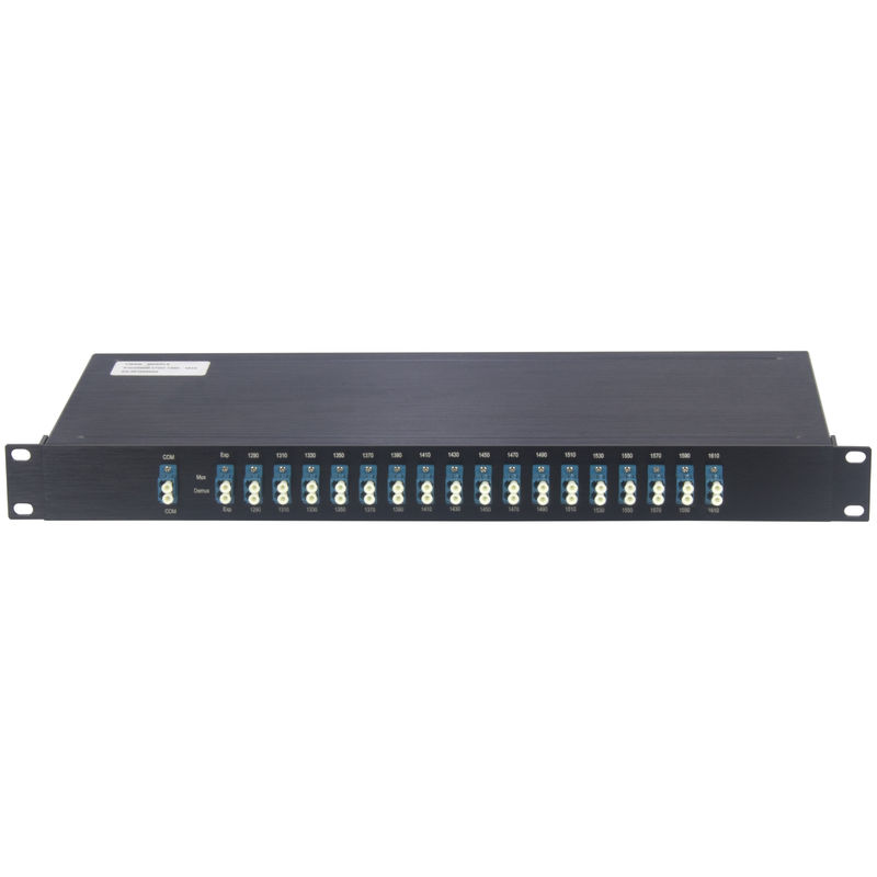 1U 19 WDM de pouce CWDM Mux 4CH 8CH 16CH 18CH Mux Demux pour le système d'OTN