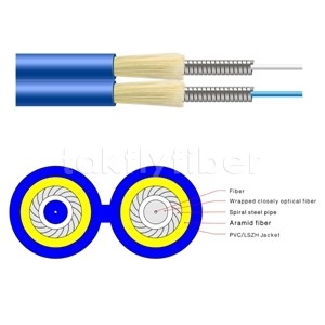 GJSFJBV unimodal ou à plusieurs modes de fonctionnement 2.0mm de câble blindé duplex d'intérieur de fibre 3.0mm