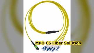 Câblage haute densité de corde de correction de fibre de MPO CS